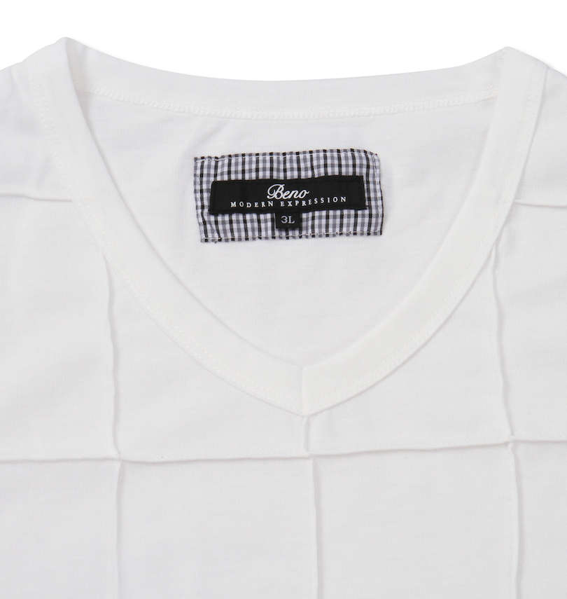 大きいサイズ メンズ Beno (ビーノモダンエクスプレッション) ピンタック半袖VTシャツ 