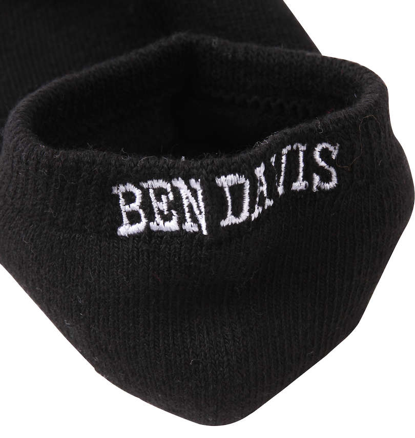 大きいサイズ メンズ BEN DAVIS (ベン デイビス) 3Pカラーゴリラロゴアンクルソックス 刺繍