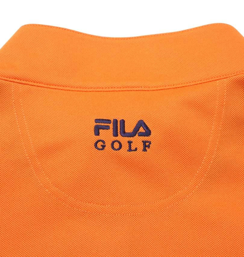 大きいサイズ メンズ FILA GOLF (フィラゴルフ) ハーフジップ半袖シャツ+インナーセット バック刺繍