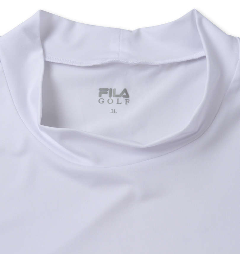 大きいサイズ メンズ FILA GOLF (フィラゴルフ) ジャガード半袖シャツ+インナーセット 