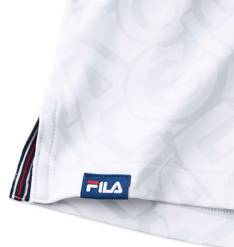 大きいサイズ メンズ FILA GOLF (フィラゴルフ) タイポプリントモックネック長袖シャツ サイドスリット