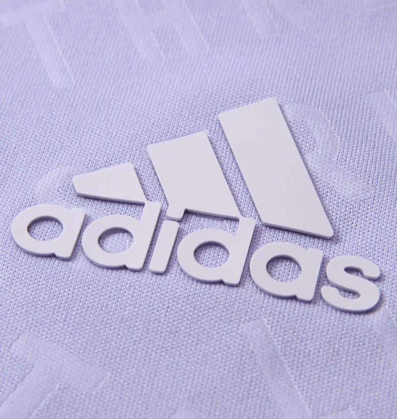 大きいサイズ メンズ adidas golf (アディダスゴルフ) エンボスパターン半袖シャツ+ハイネック長袖Tシャツ 厚盛ラバープリント