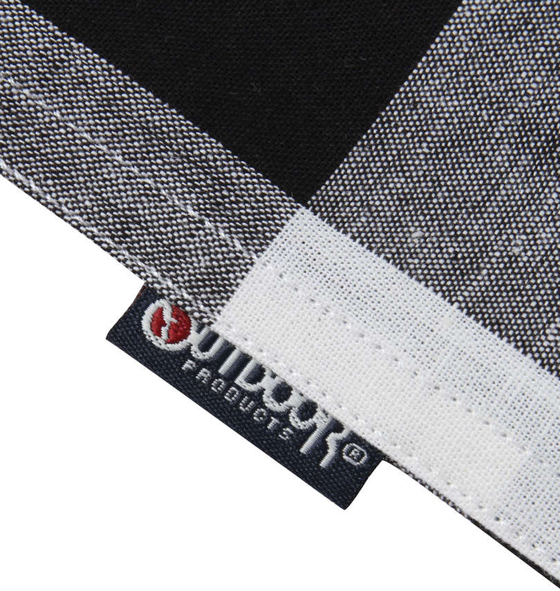 大きいサイズ メンズ OUTDOOR PRODUCTS (アウトドア プロダクツ) 綿麻ブロックチェック半袖シャツ 右サイドピスネーム