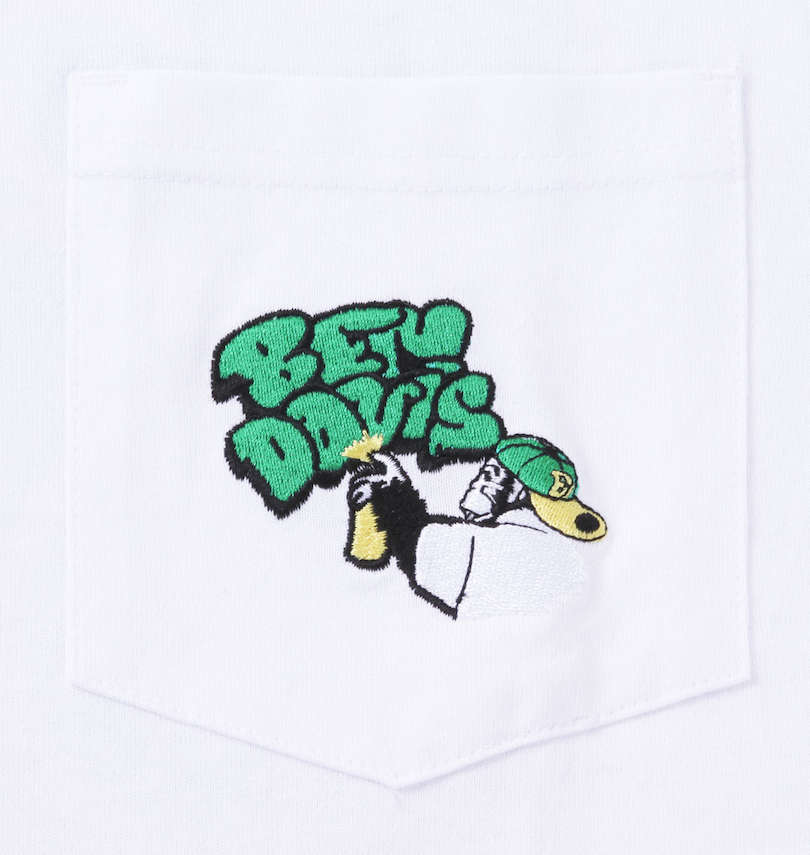 大きいサイズ メンズ BEN DAVIS (ベン デイビス) スプレーゴリラポケット付長袖Tシャツ
                        ポケット