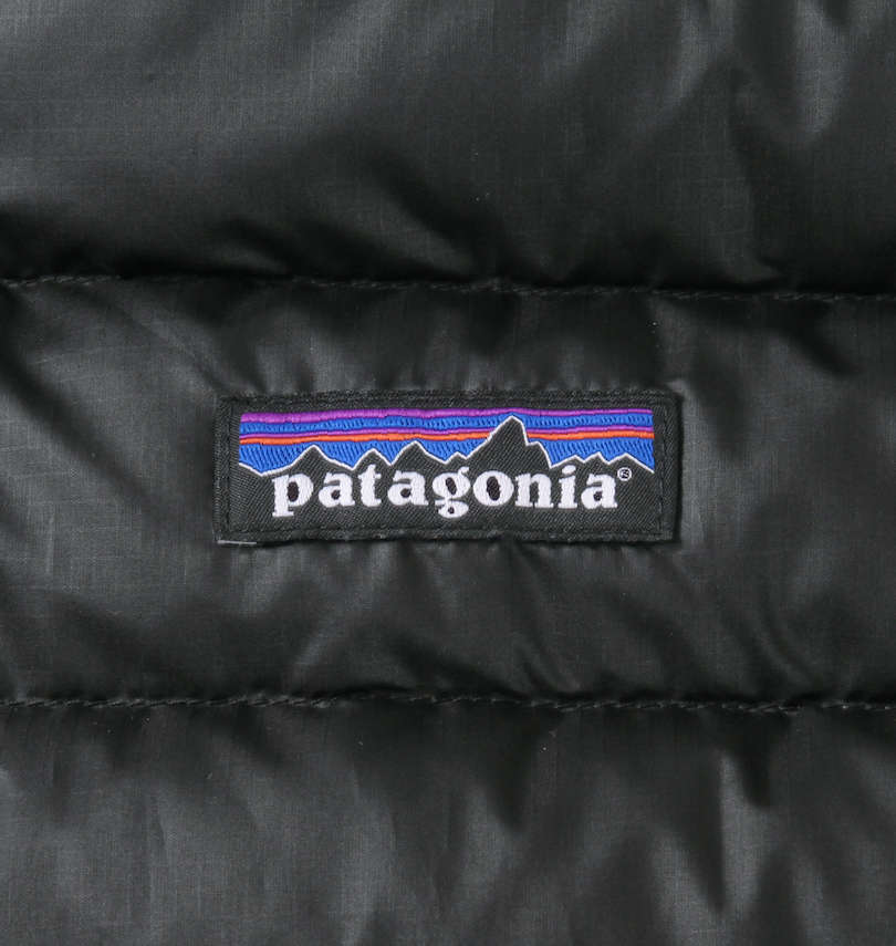 大きいサイズ メンズ PATAGONIA (パタゴニア) ダウンベスト ロゴネーム