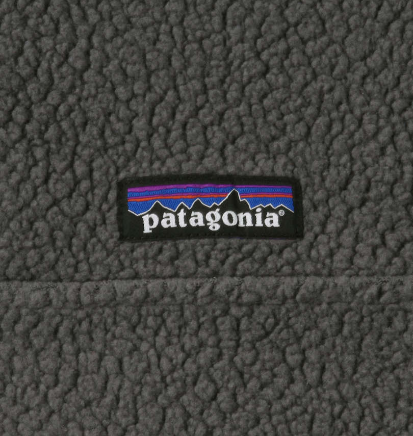 大きいサイズ メンズ PATAGONIA (パタゴニア) ハーフボタンプルオーバーフリースジャケット ワッペン
