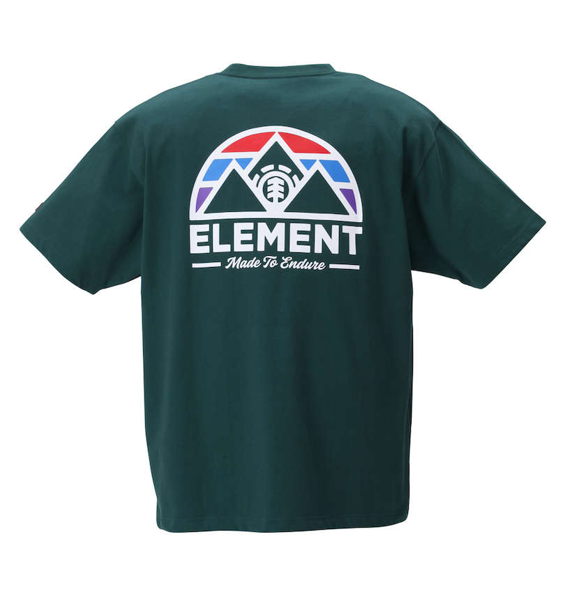 大きいサイズ メンズ ELEMENT (エレメント) SQUAW半袖Tシャツ バックスタイル