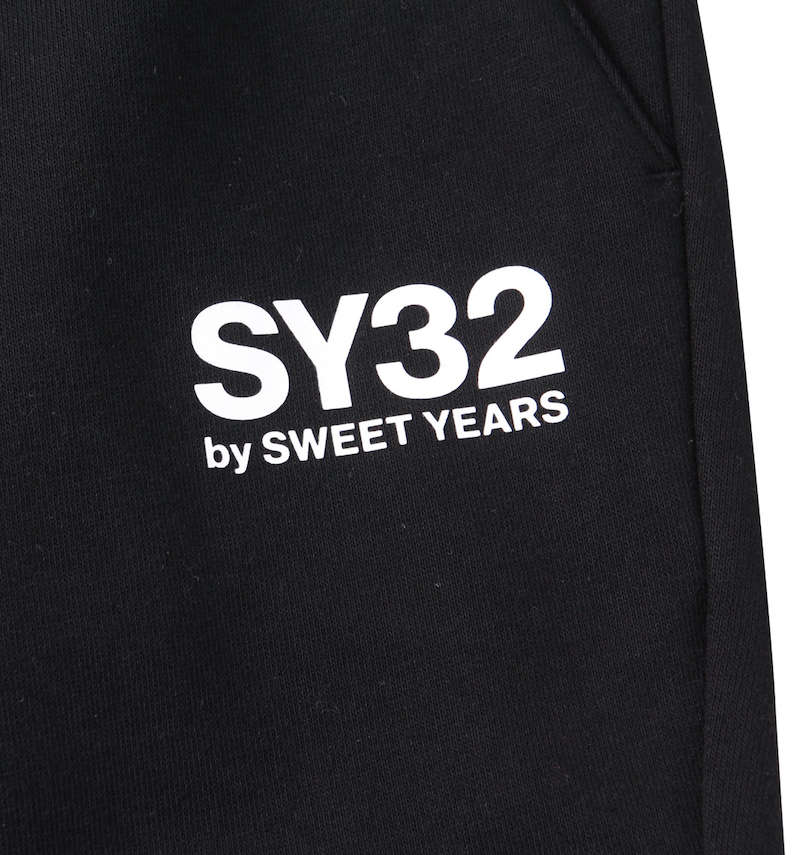 大きいサイズ メンズ SY32 by SWEET YEARS (エスワイサーティトゥバイスィートイヤーズ) ビッグロゴスウェットパンツ フロントプリント