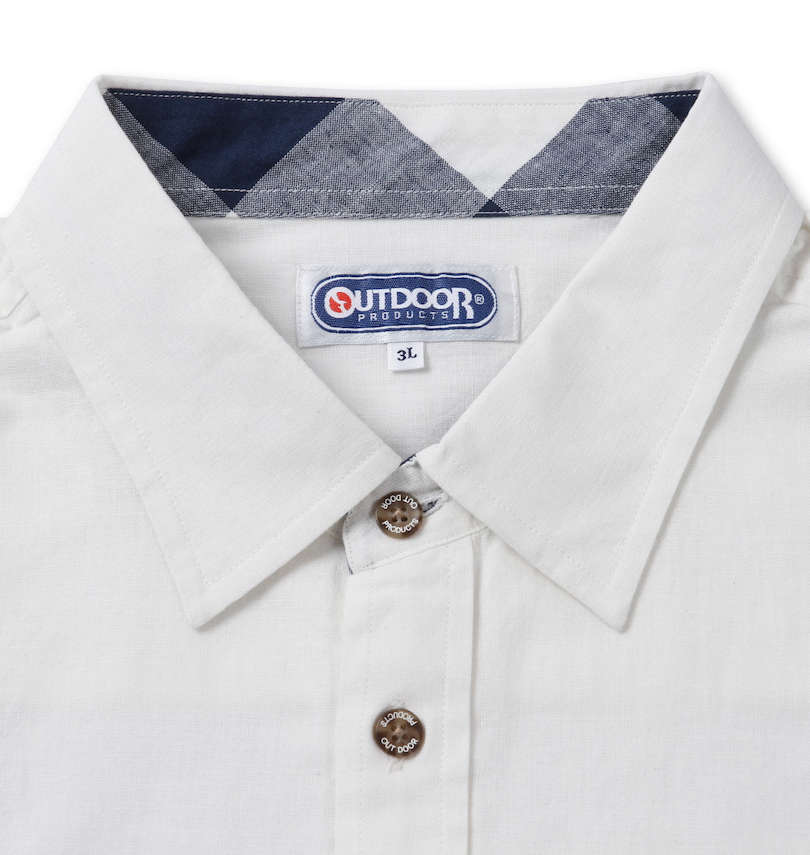 大きいサイズ メンズ OUTDOOR PRODUCTS (アウトドア プロダクツ) 綿麻半袖シャツ 