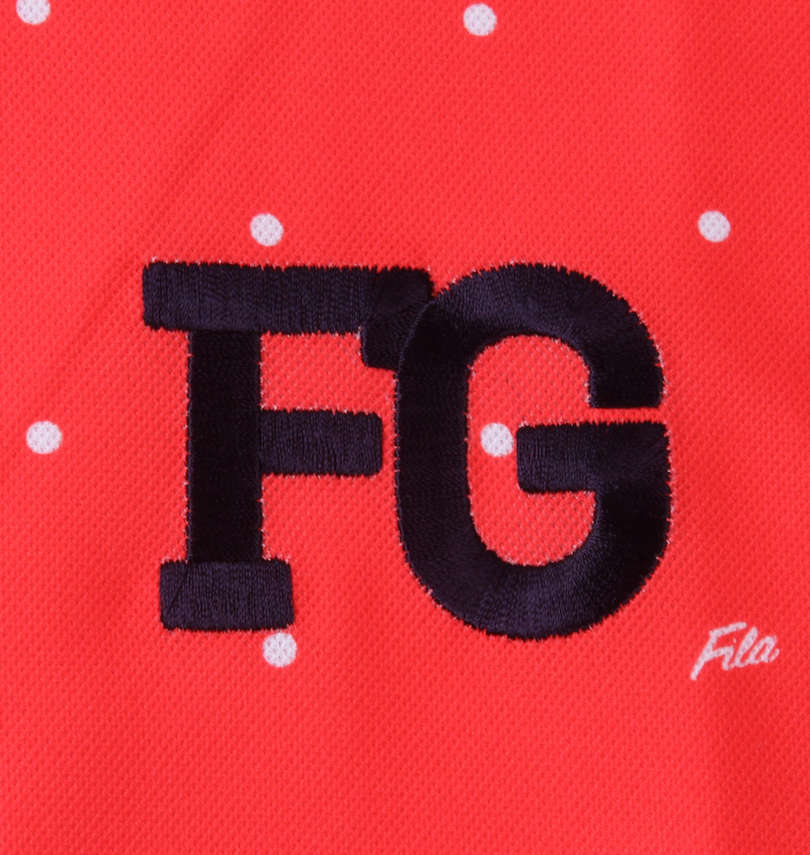 大きいサイズ メンズ FILA GOLF (フィラゴルフ) ドットプリント半袖シャツ 左胸刺繍