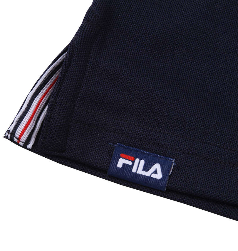 大きいサイズ メンズ FILA GOLF (フィラゴルフ) ハーフジップ半袖シャツ+インナーセット サイドスリット