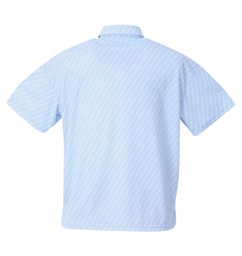 大きいサイズ メンズ LE COQ SPORTIF GOLF (ルコックスポルティフ　ゴルフ) ロゴ柄プリント半袖シャツ バックスタイル