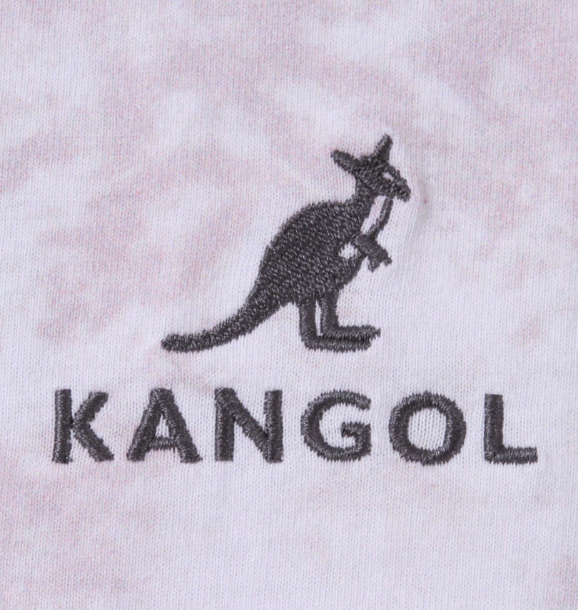 大きいサイズ メンズ KANGOL (カンゴール) タイダイ柄プリント半袖Tシャツ 刺繍