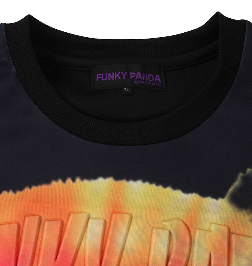 大きいサイズ メンズ FUNKY PANDA by in the attic (ファンキーパンダインジアティック) タイダイ柄エンボス半袖Tシャツ 
