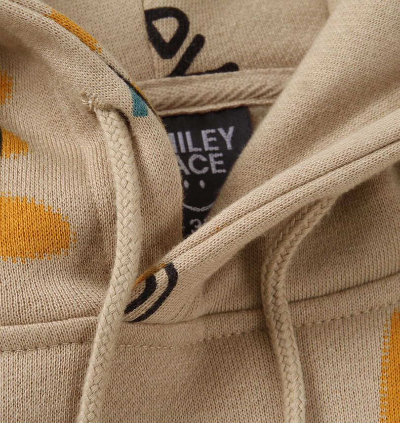 大きいサイズ メンズ SMILEY FACE (スマイリーフェイス) 裏起毛プルパーカーセット
                        フード調節ひも