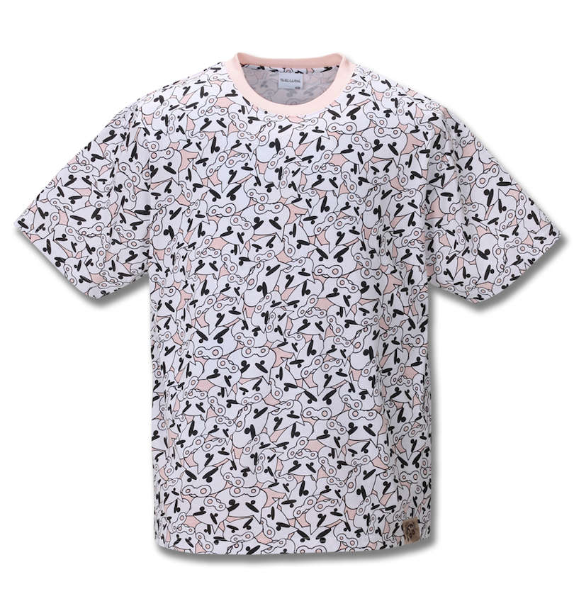 大きいサイズ メンズ クレヨンしんちゃん (クレヨンシンチャン) 総柄プリント半袖Tシャツ 