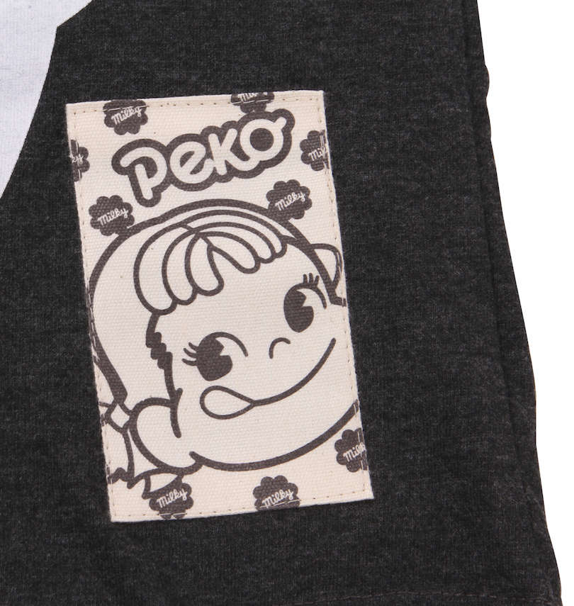 大きいサイズ メンズ PeKo&PoKo (ペコ アンド ポコ) ビッグフェイスプリント半袖Tシャツ 裾ピスネーム