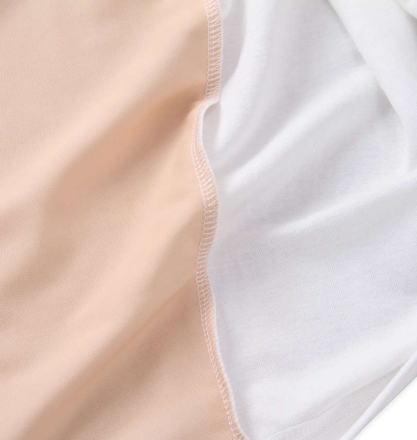 大きいサイズ メンズ 楽スマ (ラクスマ) 接触冷感樽型半袖Tシャツ 裏地切替部分