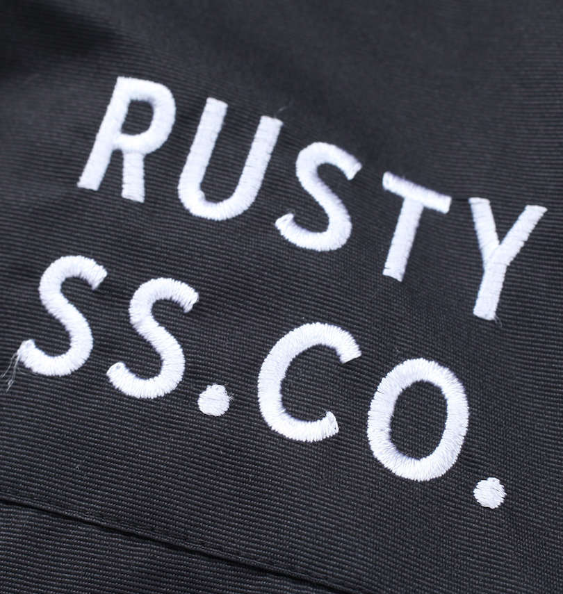 大きいサイズ メンズ RUSTY (ラスティ) 裏防風水コーティングタスランマウンテンジャケット 刺繍