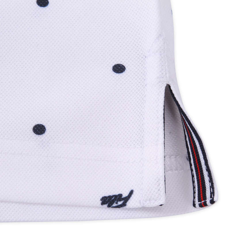大きいサイズ メンズ FILA GOLF (フィラゴルフ) ドットプリント半袖シャツ 裾サイドスリット