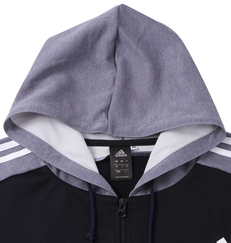 大きいサイズ メンズ adidas (アディダス) スウェットフルジップパーカー
                        フード