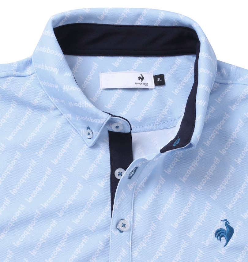 大きいサイズ メンズ LE COQ SPORTIF GOLF (ルコックスポルティフ ゴルフ) ロゴ柄プリント半袖シャツ