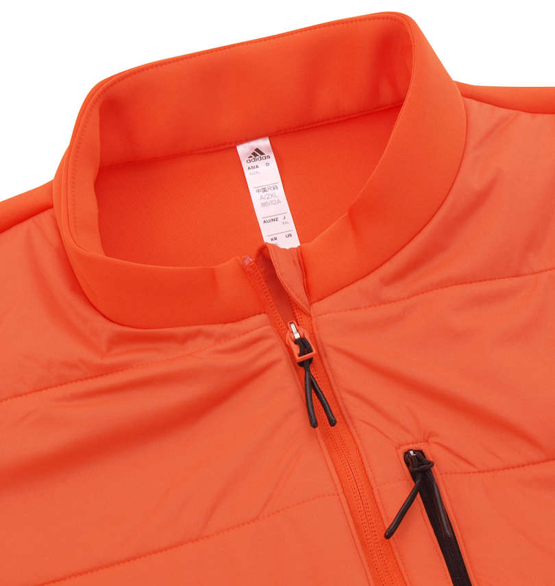 大きいサイズ メンズ adidas golf (アディダスゴルフ) ダンボールニットファブリックミックス防風長袖フルジップジャケット 