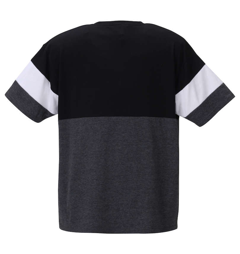 大きいサイズ メンズ PLENTY TOUGH SPORT (プレンティタフスポーツ) 切替半袖Tシャツ バックスタイル
