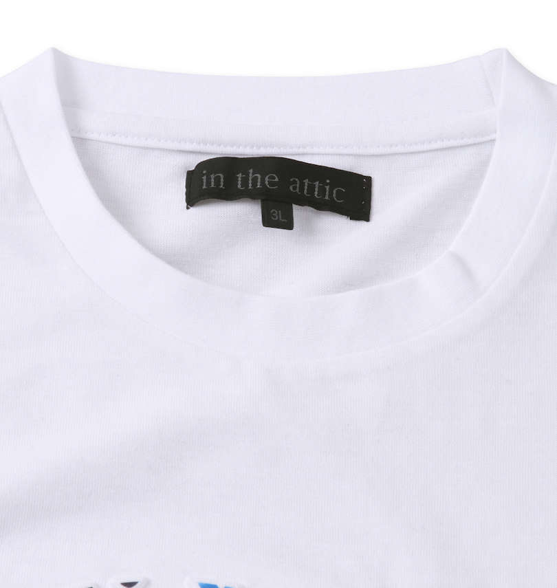 大きいサイズ メンズ in the attic (インジアティック) 昇華転写+エンボスロゴ半袖Tシャツ 