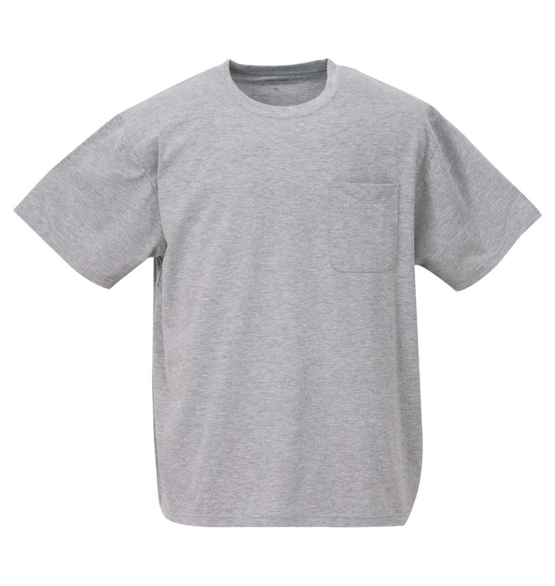 大きいサイズ メンズ 楽スマ (ラクスマ) 汗染み軽減・接触冷感樽型半袖Tシャツ 