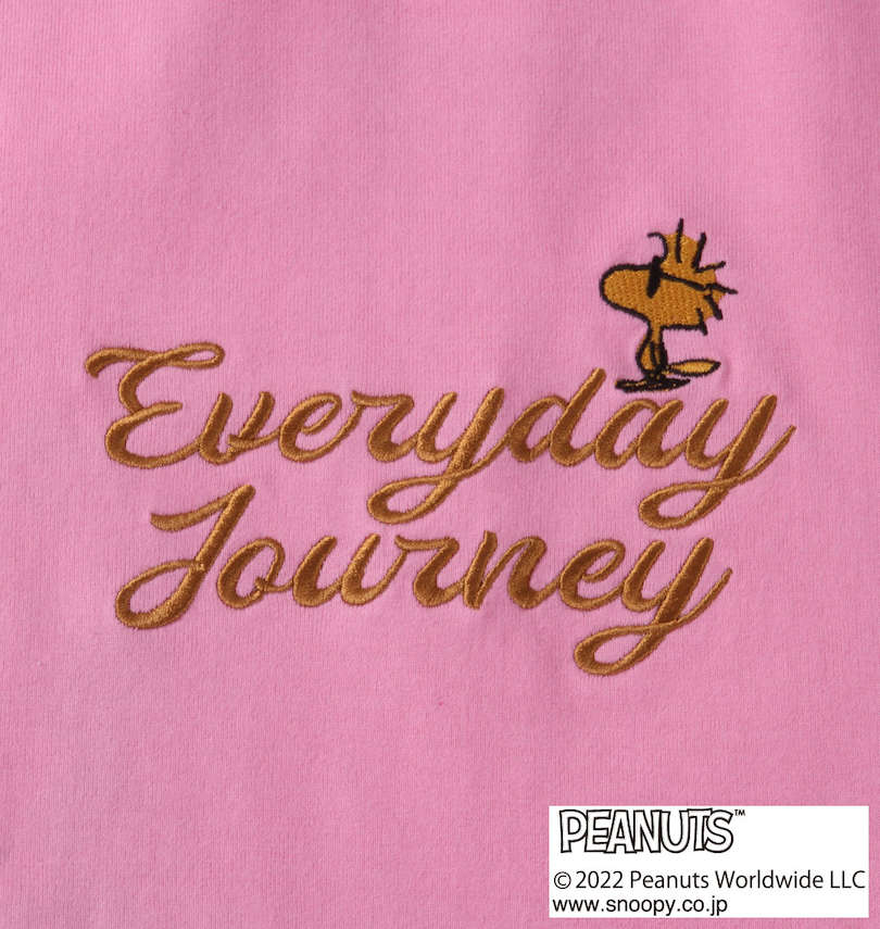 大きいサイズ メンズ FLAGSTAFF×PEANUTS (フラッグスタッフ) スヌーピーコラボ半袖Tシャツ
                        胸刺繍