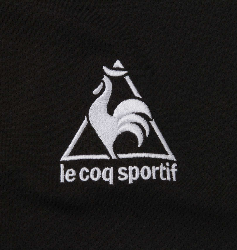 大きいサイズ メンズ LE COQ SPORTIF (ルコックスポルティフ) エアロドライニットハーフジップシャツ 刺繍