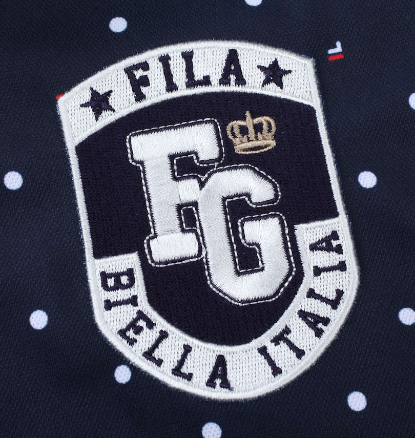 大きいサイズ メンズ FILA GOLF (フィラゴルフ) ドット柄半袖シャツ 左胸刺繍