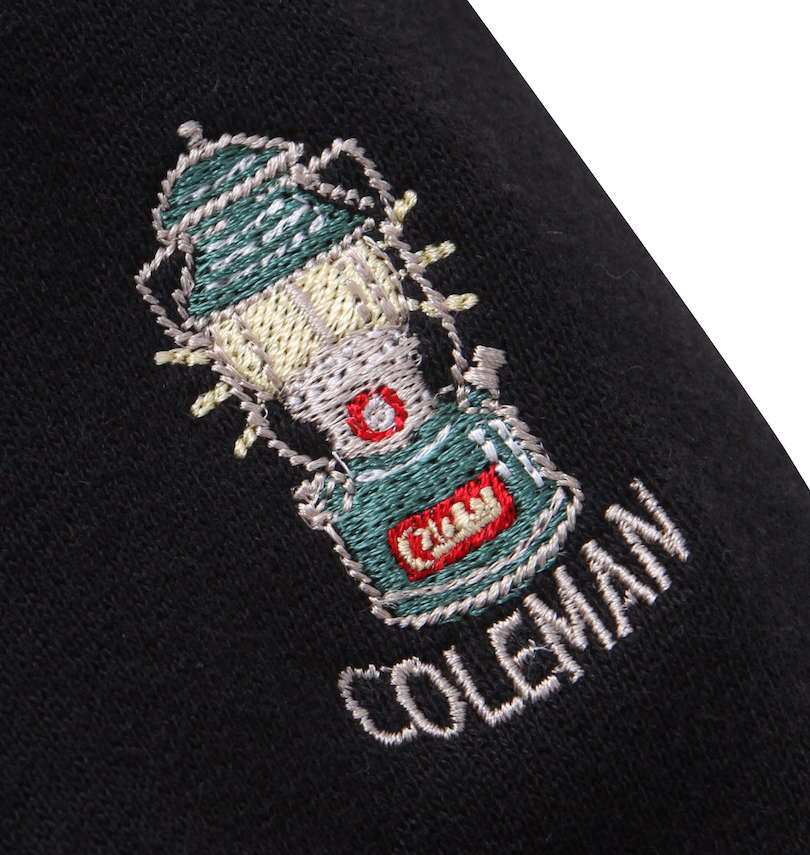 大きいサイズ メンズ Coleman (コールマン) 裏起毛ポケット付クルートレーナー 袖口刺繍