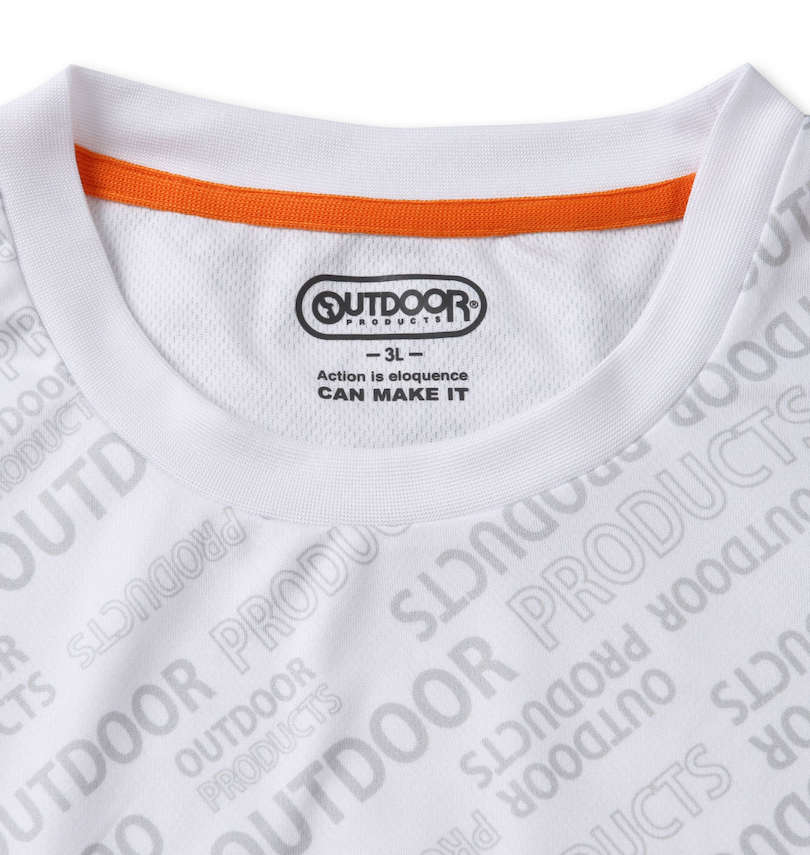 大きいサイズ メンズ OUTDOOR PRODUCTS (アウトドア プロダクツ) DRYメッシュ総柄半袖Tシャツ 