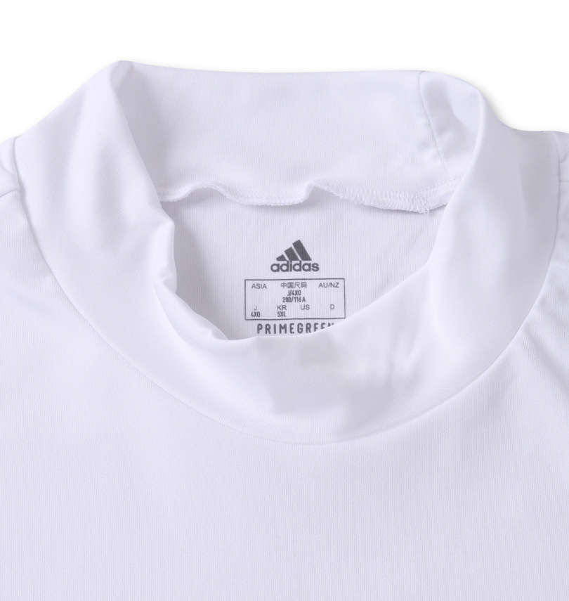 大きいサイズ メンズ adidas golf (アディダスゴルフ) エンボスパターン半袖シャツ+ハイネック長袖Tシャツ ハイネック