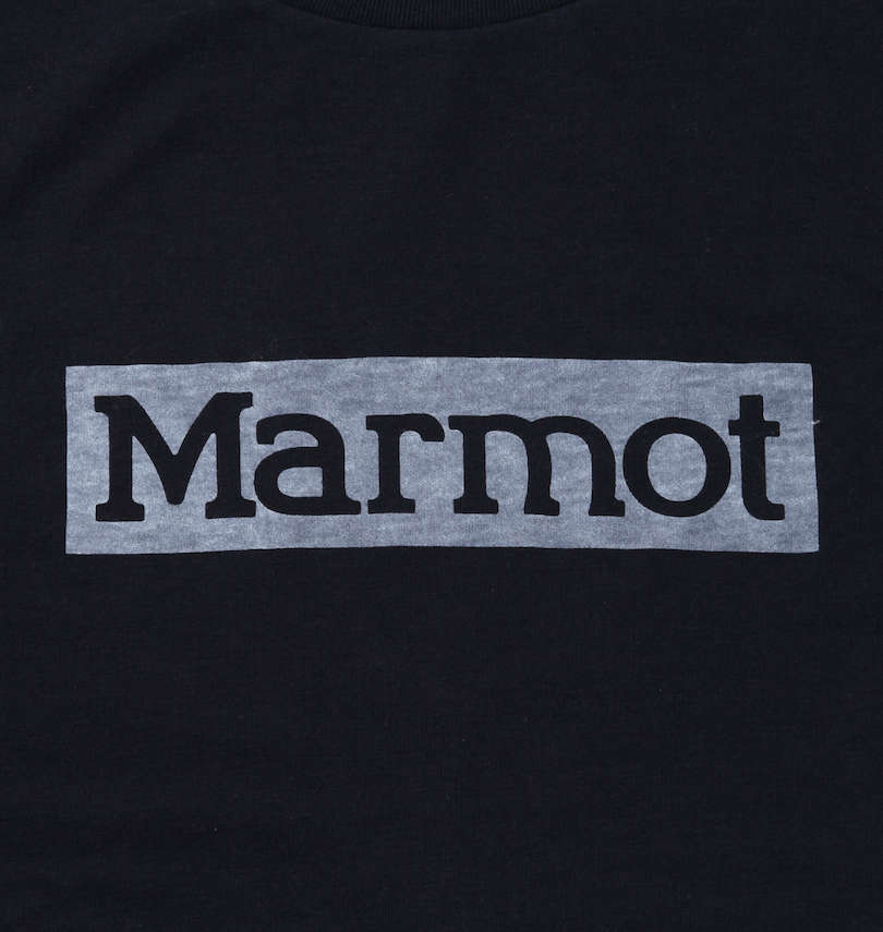 大きいサイズ メンズ Marmot (マーモット) スクエアロゴ半袖Tシャツ フロントプリント