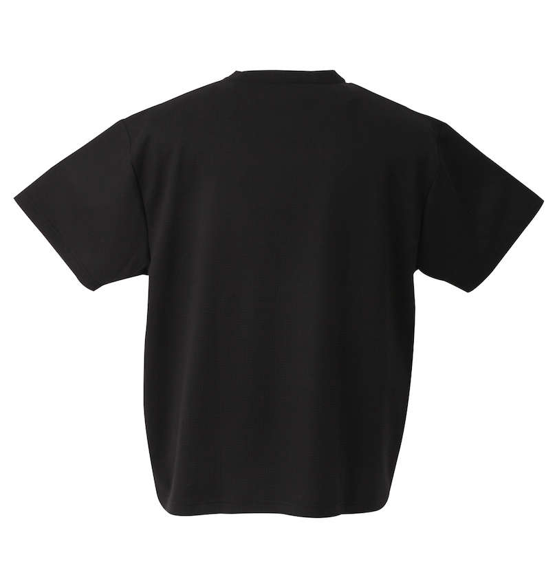 大きいサイズ メンズ 楽スマ (ラクスマ) 汗染み軽減樽型フェイクレイヤード半袖Tシャツ バックスタイル