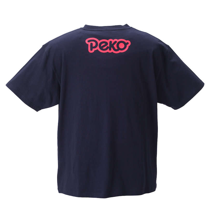 大きいサイズ メンズ PeKo&PoKo (ペコ アンド ポコ) ビッグプリント半袖Tシャツ バックスタイル