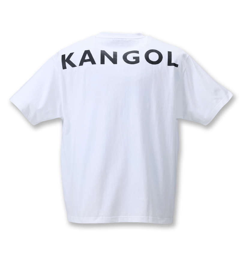 大きいサイズ メンズ KANGOL (カンゴール) 胸ポケット付ロゴプリント半袖Tシャツ バックスタイル