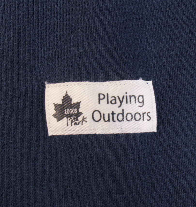 大きいサイズ メンズ LOGOS Park (ロゴスパーク) リサイクル天竺袖ボックスロゴ半袖Tシャツ 胸のピスネーム