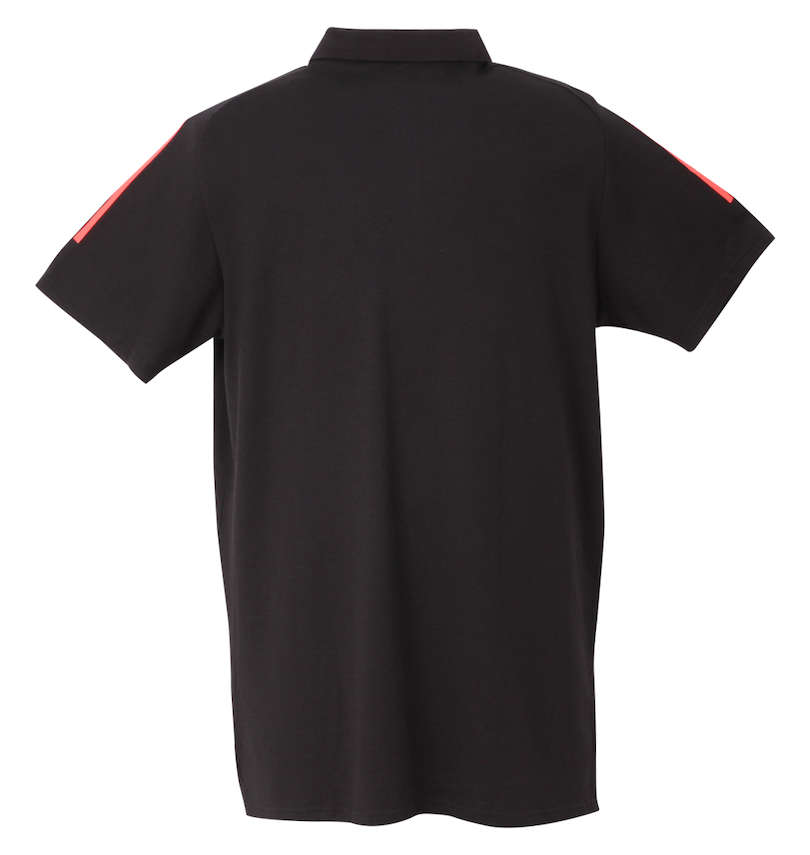 大きいサイズ メンズ adidas (アディダス) All Blacks 半袖ポロシャツ バックスタイル