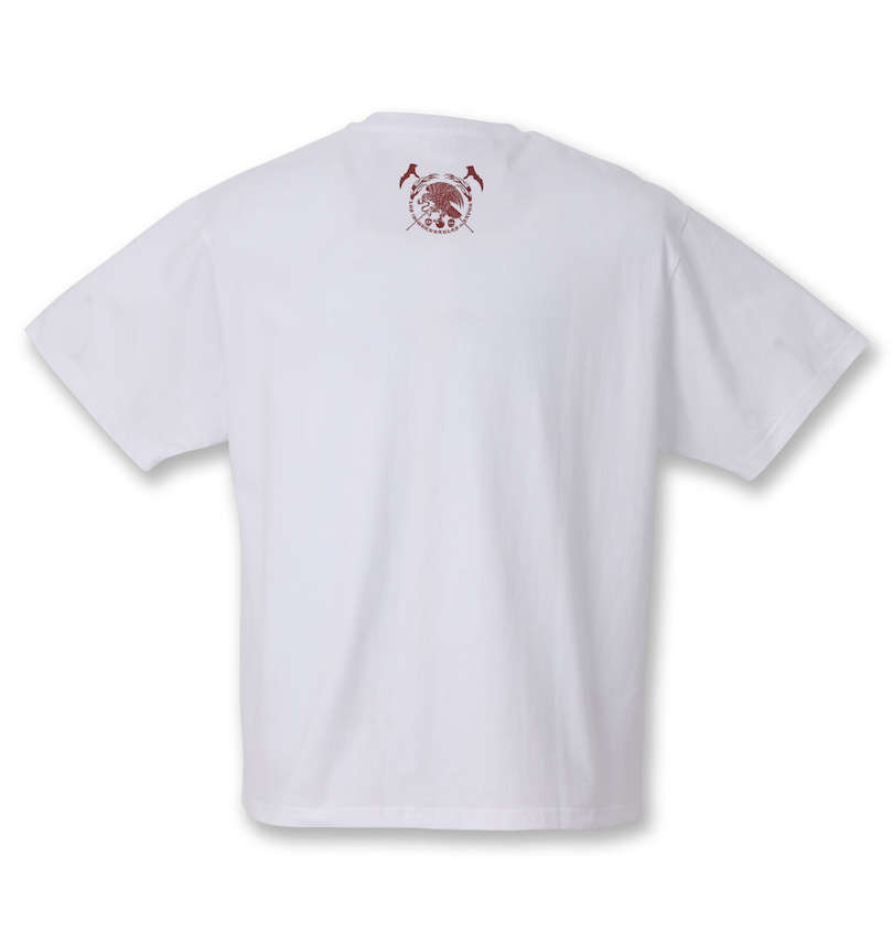 大きいサイズ メンズ 新日本プロレス (シンニホンプロレス) L・I・J半袖Tシャツ(ホワイト) バックスタイル