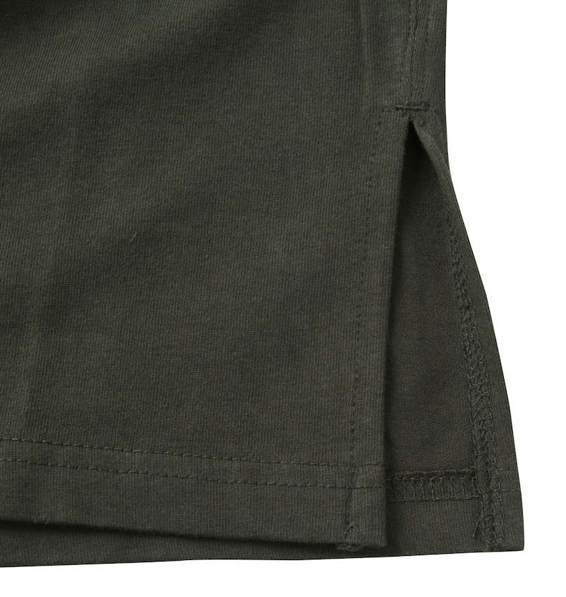 大きいサイズ メンズ EL.FO (エルフォ) ポケット付クルーネック長袖Tシャツ 裾サイドスリット
