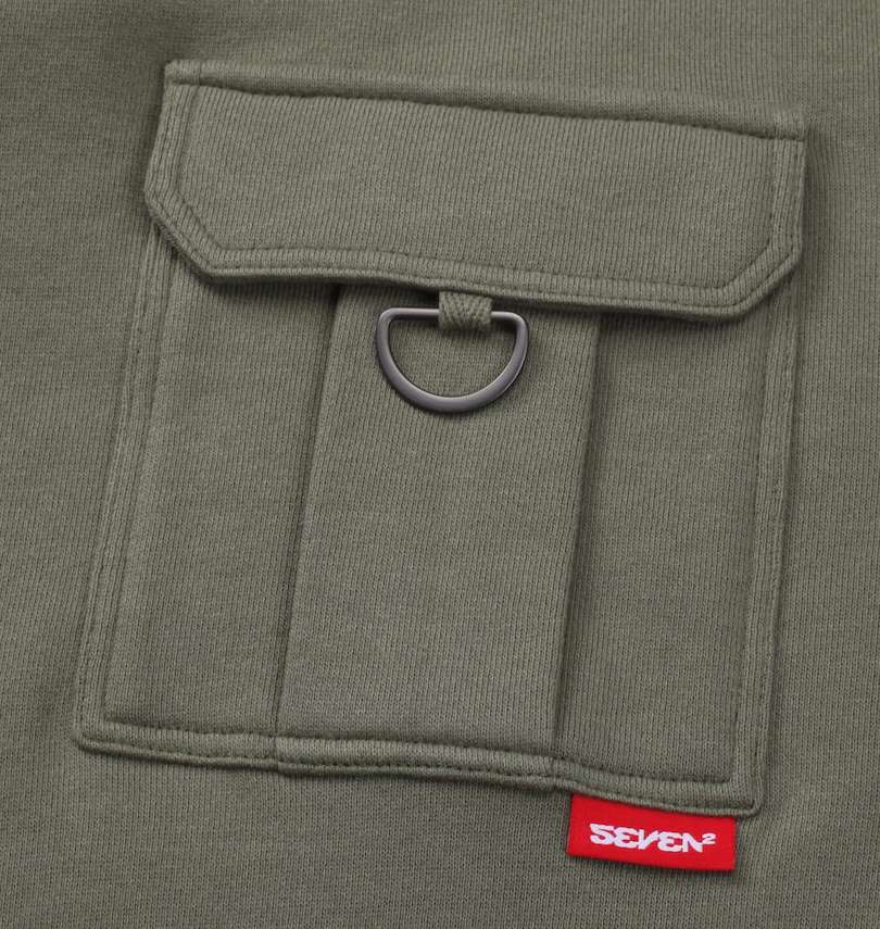 大きいサイズ メンズ SEVEN2 (セブンツー) 裏毛クルースウェット
                        胸ポケット