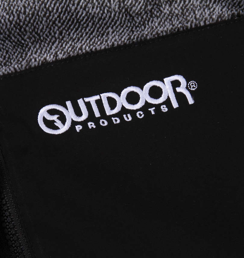 大きいサイズ メンズ OUTDOOR PRODUCTS (アウトドア プロダクツ) シルキーフリースジャケット 刺繍拡大