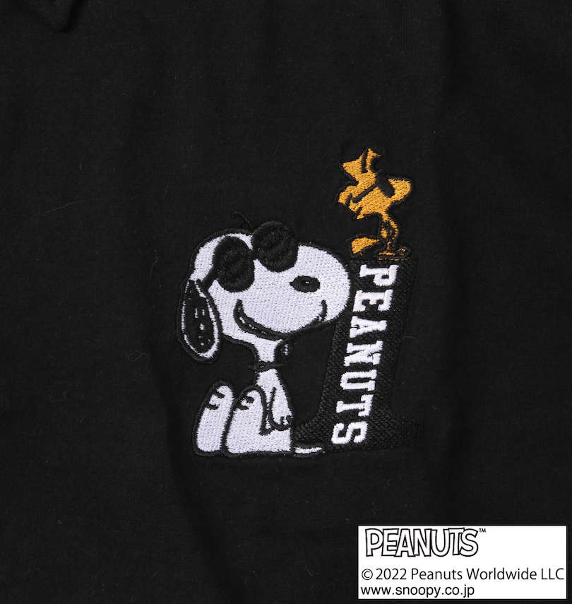 大きいサイズ メンズ FLAGSTAFF×PEANUTS (フラッグスタッフ) スヌーピーコラボ半袖ポロシャツ
                        胸刺繍