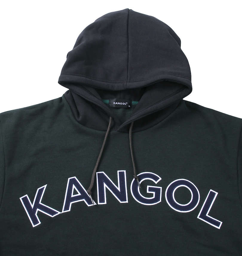 大きいサイズ メンズ KANGOL (カンゴール) 裏起毛プルパーカー
                        フード