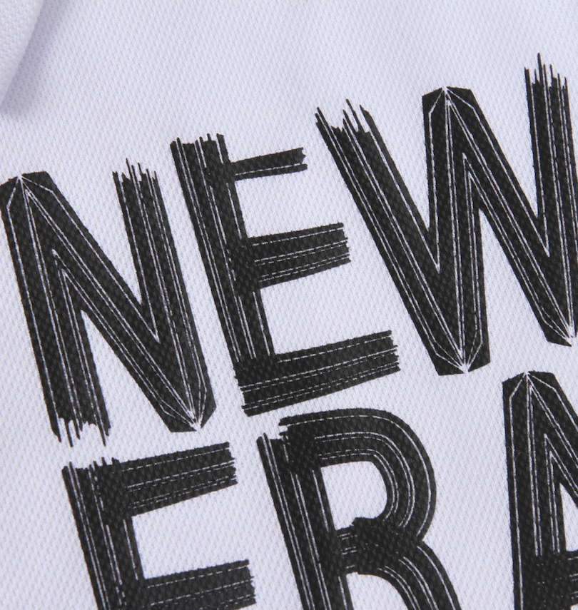 大きいサイズ メンズ NEW ERA (ニューエラ) カノコ半袖ポロシャツ プリント拡大