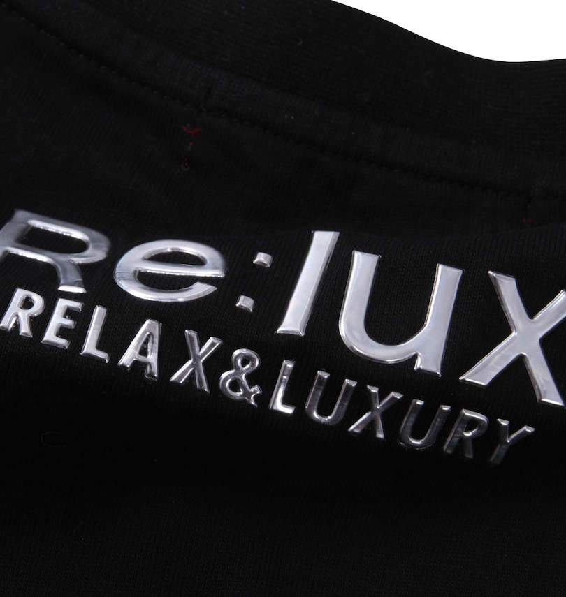 大きいサイズ メンズ Re:luxi (リラクシー) クロスロゴ半袖Tシャツ バック圧着プリント拡大